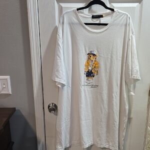 Polo by Ralph Lauren White T-Shirt with Bear Graphic